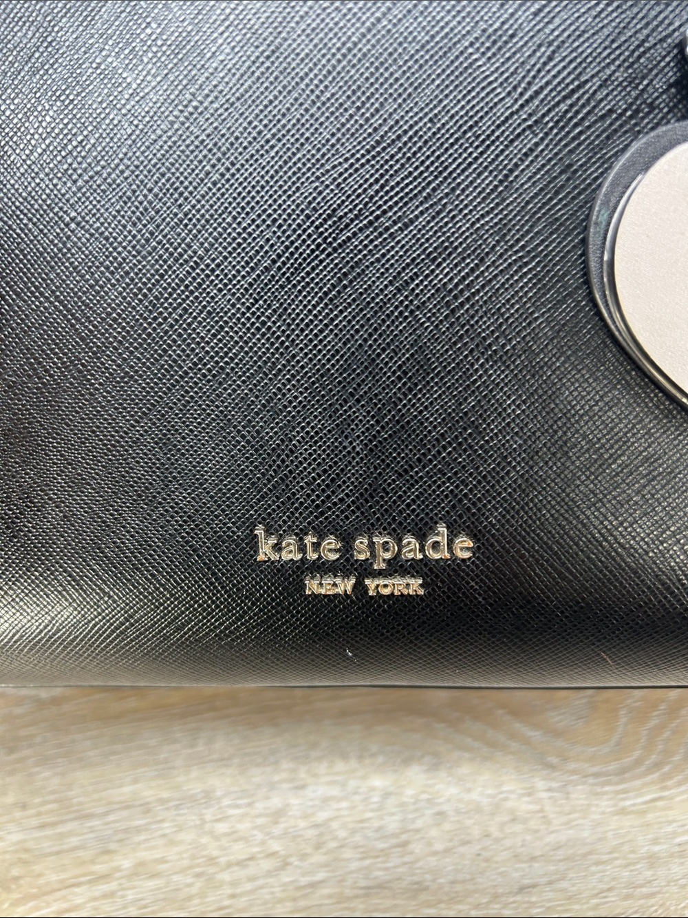 8554 Kate Spade black gray Spencer satchel 270968554 - Picture 7 of 14